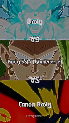 DBZ Broly Vs SSJ4 Broly Vs DBS Broly | Who Is Strongest Broly? #shorts #broly