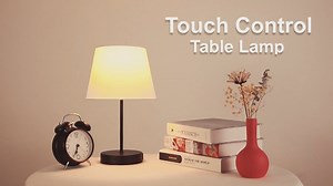 Watch Touch Control Table Lamp, 3 Way Dimmable Nightstand Lamps on Amazon Live