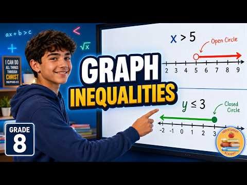 Graph Inequalities on a Number Line | Grade 8 Math Week 2 Day 1
