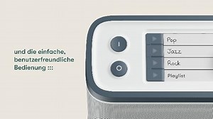 Relish – Tragbares, einfaches DAB/DAB+/FM Radio und MP3-Musikplayer mit USB für Senioren, Demenz und Alzheimer-kranke sowie Sehbehinderte – große Tasten, einfaches Design, leicht zu bedienen