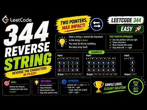 LeetCode 344 : Reverse String | #leetcode #cpp #coding #dsa