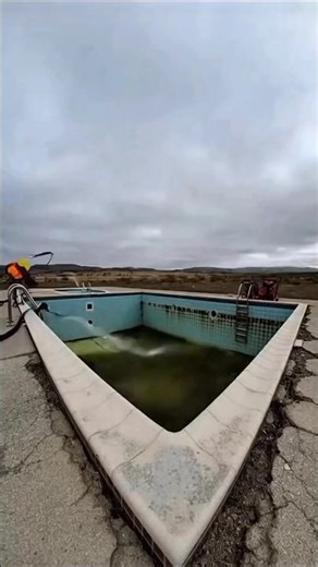 You Won't Believe How Filthy This Pool Was... Then We Cleaned It! 😱 #shorts