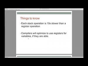 09 - The Stack: Local Variables
