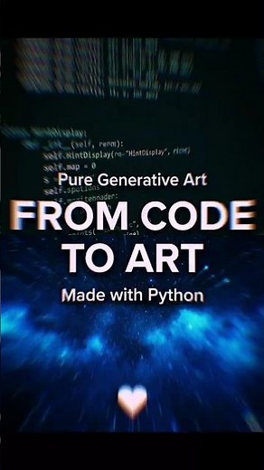 When python turn into art 7 #python #programming #cinematic #coding #visualart