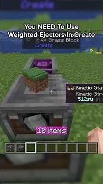 You NEED To Use Weighted Ejectors in Create #minecraft #createmod