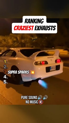Ranking CRAZIEST Exhausts (Pt.29) #Supra #RX7 #toyota #JDM #Shorts #USA