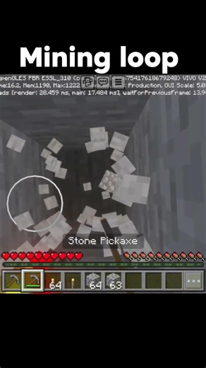 Mining loop ➰#minecraft #meme #viral #fyp #shorts
