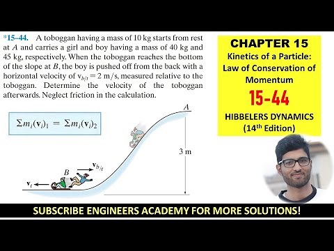 15-44 Kinetics of Particle: Law of Conservation of Momentum (Chap 15: Dynamics) Engineers Academy