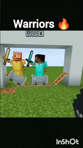 You don't believe how easy too make warriors in Minecraft#shorts #minecraft.