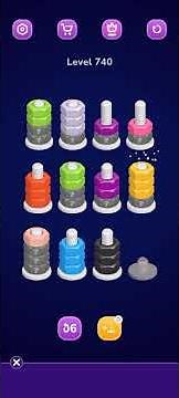 Nut Sort Level 740 Walkthrough | Nuts — Color Sort 740 solution