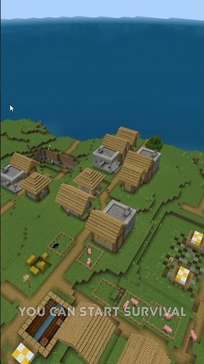 Spawn on 5 Blacksmiths Island for Bedrock | Minecraft Seed