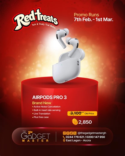 The Gadget Master Ghana | Get gifts for your loved ones from The Gadget Master throughout February, and get heartfelt treats throughout February. ❤️ ___________... | Instagram