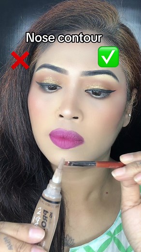 Full nose contouring tutorial…..এই video টা দেখার পর তোমাদের nose contour করা নিয়ে আর কোন সমস্যা হবে না 🥰 #MakeADifference #makeupaddict #makeupideas #makersgonnamake #makeuplover #makeuptutorial #makeuptips #makeupartist #reelsfb #reelsusa #reelsvideo #reelit | Blush Rush by Nigar