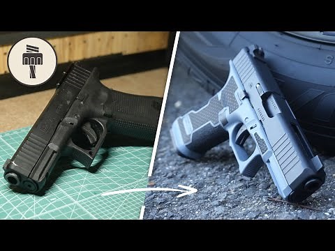 Custom Airsoft Glock 45 | Machining + Laser Stippling + Cerakote