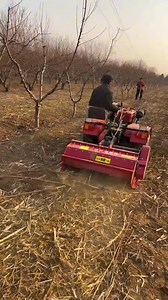 #Small unbalanced position Four-wheeled peach branch shredder #agriculturalmechanization | Nishu Kumari