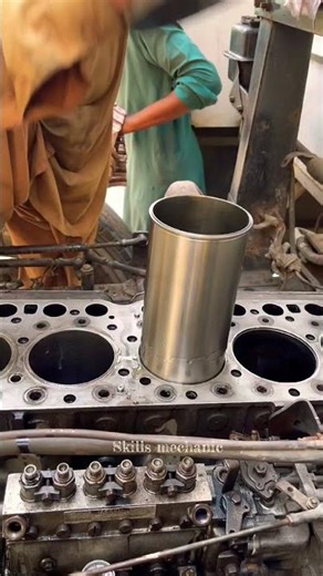 How to cylinder sleeve liner fitting #shortsfeed #sleeve #mechanical #how #tools