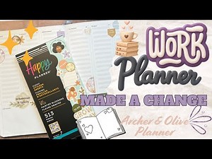 Work planner morphed into my task planner | Archer & Olive bound planner | plan with me Mar 23
