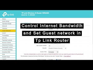 Control your internet speed /Set Bandwidth/Dual SSID/Guest Wifi Network In TP Link Router at Home