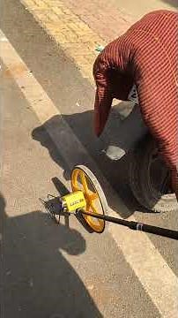 how to measure road marking length with rodometer meter #rodometer #roadmarking