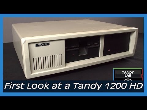 The Tandy 1200 HD - An IBM PC XT Clone from 1985 - A First Look #septandy