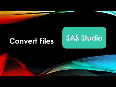 SAS Studio Convert Excel File to SAS File