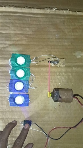 Mini Drone Motor Power Generator ⚡ | LED Light Experiment DIY