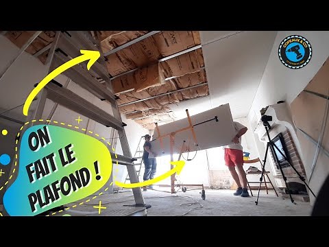 🛠️RENOVATION🛠️ We are installing Fermacell on the ceiling!!