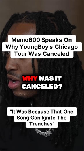 Memo600 on Say Cheese! Podcast speaks on why NBA Youngboy’s Chicago tour stop got canceled  Memo600 says, “It was because of that one song.”  | Expresso | Facebook