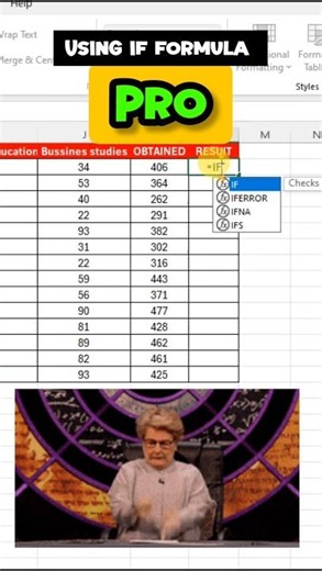 Noob Vs Pro Finding Result | Using If Function | Excel Advance Course #shorts #SPT
