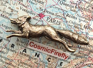 Small Running Fox Pin Brooch Steampunk Accessories Cosplay Pin Petite Antiqued Brass Metal Brooch - Etsy