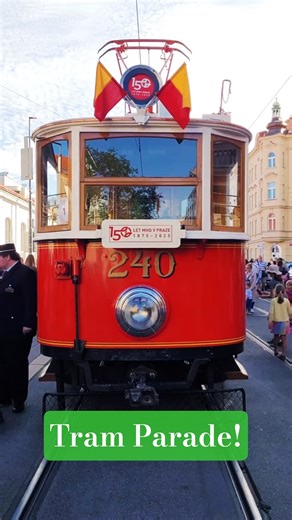 150 Years of Prague Public Transit #DPP #tram #train