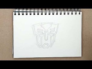 how to draw an Autobot logo