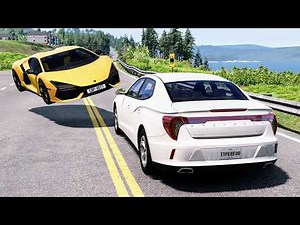 High Speed Traffic Car Crashes #184 - BeamNG Drive | CrashBoomPunk