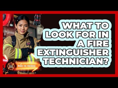What to Look For in a Fire Extinguisher Technician?