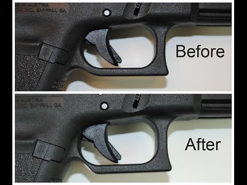 DIY Glock Trigger Guard Relief Cut www.GlockMods.us Episode 2