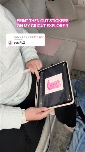 Replying to @𝐓 𝐀 𝐘 𝐋 𝐎 𝐑 💌🥂👛 PLEASE READ CAPTION!! 1. Always flatten your sticker in Design Space after making an offset! 2. I cut these on the “Waterproof Sticker” setting with more pressure than normal. If you want a more in-depth tutorial, let me know!!! #cricut #stickers #printthencut #explore4 #fy