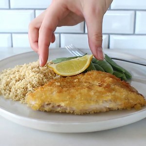 The second most popular recipe on my blog gets a video! Tilapia tastes great covered with a crispy panko crust and pan-fried in olive oil. Serve with seasonal fresh veggies and a grain such as couscous or rice. You probably have at least four out of five of the ingredients on hand already! Get the recipe: https://zenandspice.com/simple-panko-crusted-tilapia/ | Zen and Spice