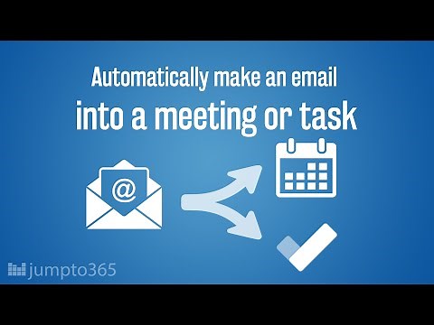 Convert an Outlook email into an appointment or To Do task