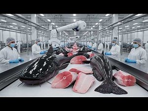 Inside the Salmon Processing Factory: From Farm to Frozen Fillets (Full Process)