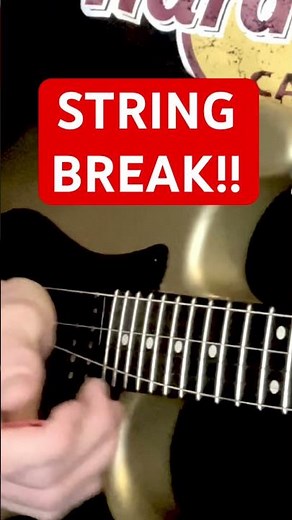 EPIC String Break!! (Electric Guitar A String) SLOW MOTION