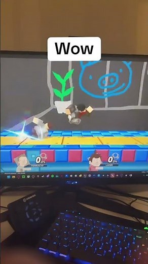 Le Mod sous Wankil Crazy #wankil #ssbu #modding #supersmashbros #fyp #pourtoi #laink&terracid