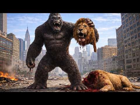 King Kong vs Lion | The Most Insane Cinematic Battle Ever Created(Full Movie)