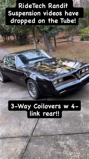 Fabulous RideTech coilover suspension upgrade on my ‘77 Trans Am I call The Randit! Full videos of install, tearing, autocross and even VIR road course. Five videos on my channel, or over at RideTech.com Do check them out!! This car has been elevated to truly amazing - always huge thanks to builder Air Force Cap’n Nate Amaral 🇺🇸 He did most the work, so talented. Thanks partners @ridetechsuspension @summitracing @baer_brakes @holleyperformance @hawkperformance @yokohamatire @pypesexhaust @silv