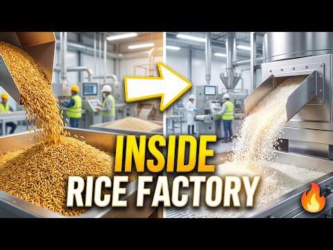 Automatic Rice Processing Plant | Complete Rice Milling Factory Tour