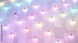 group of drones taking off from floor