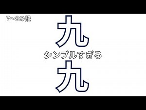 【九九】6の段〜9の段｜シンプルに覚える九九（音楽なし）