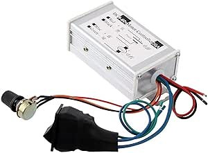 Motor Speed Controller DC 9V 12V 18V 24V 36V 50V 60V 20A Pulse Width Modulation Regulator 1200W Stepless Variable Speed Forward and Reverse Switch Pulsed Reverse Switch Pulse
