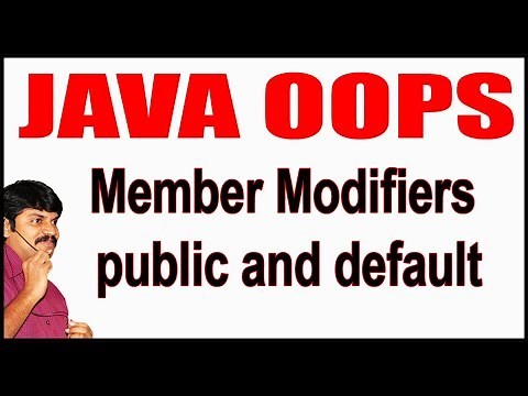 Java Tutorials || Java OOPS || Member Modifiers public and default || by Durga Sir