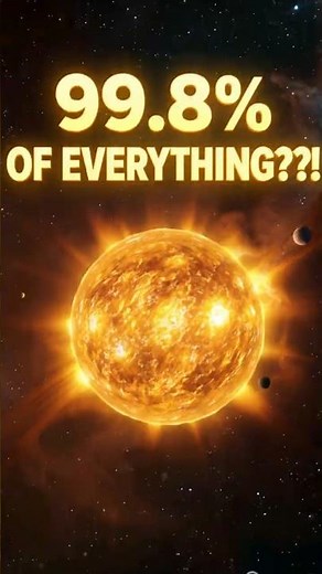 99.8% of the Solar System’s Mass Is in the Sun! ☀️ Mind-Blowing Space Fact #spacefacts #solarsystem