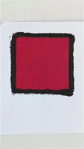 Red Square Coloring | Calm and Simple colouring for adults | stress relief #oscaritheng #art